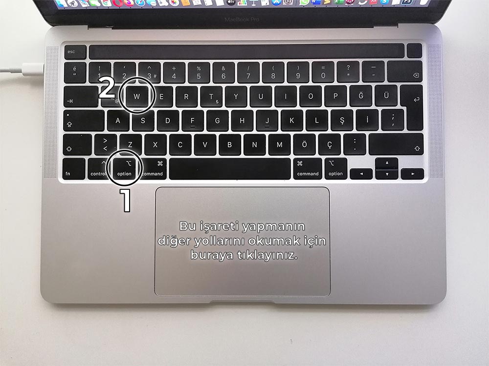 macbook sigma işareti