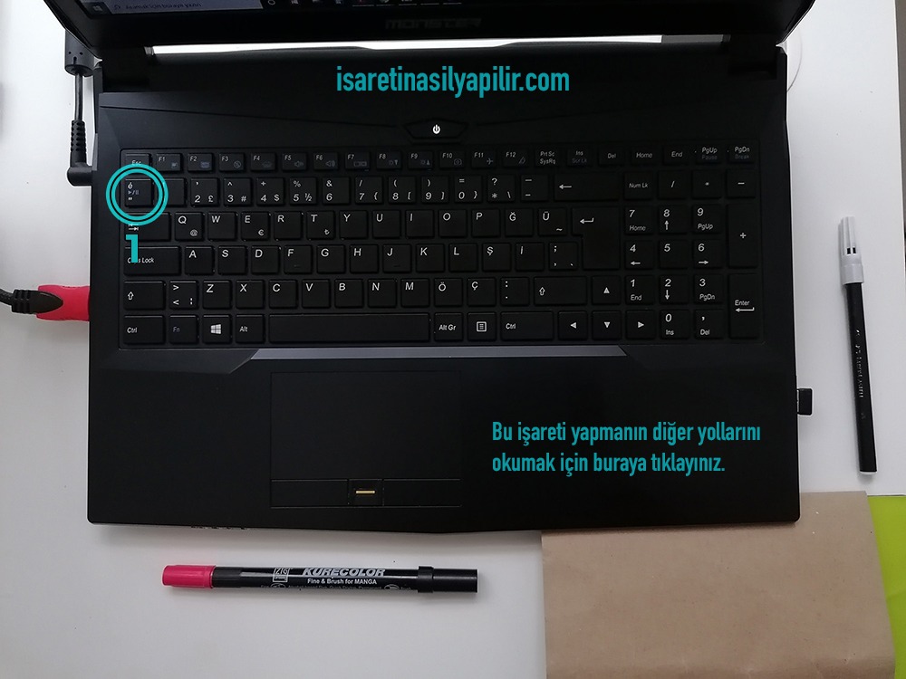 tırnak işareti nasıl yapılır