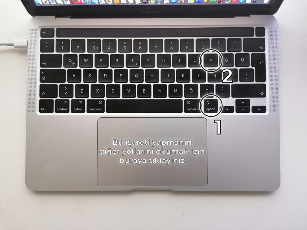 Klavyede pi işareti