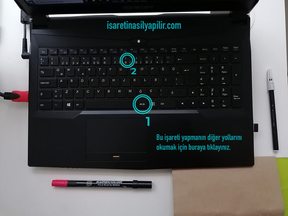 Klavyede Köşeli Ayraç